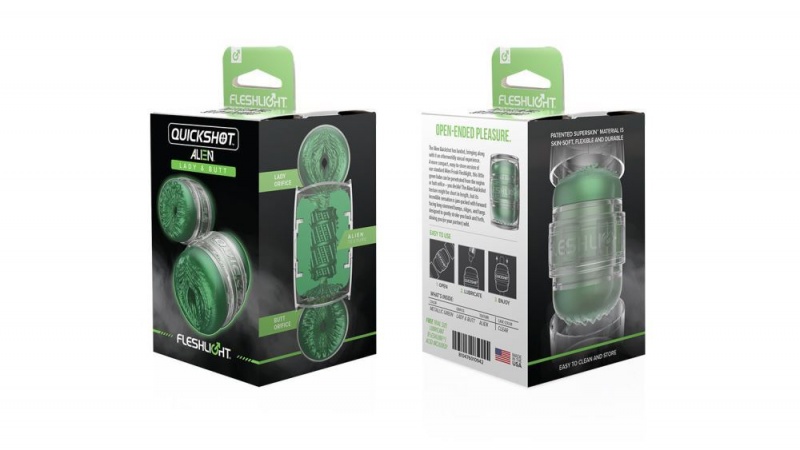 Fleshlight Quickshot Alien Lady/Butt - Metallic Green Freaks Male Masturbators | AUSTRALIA NWOCAR518